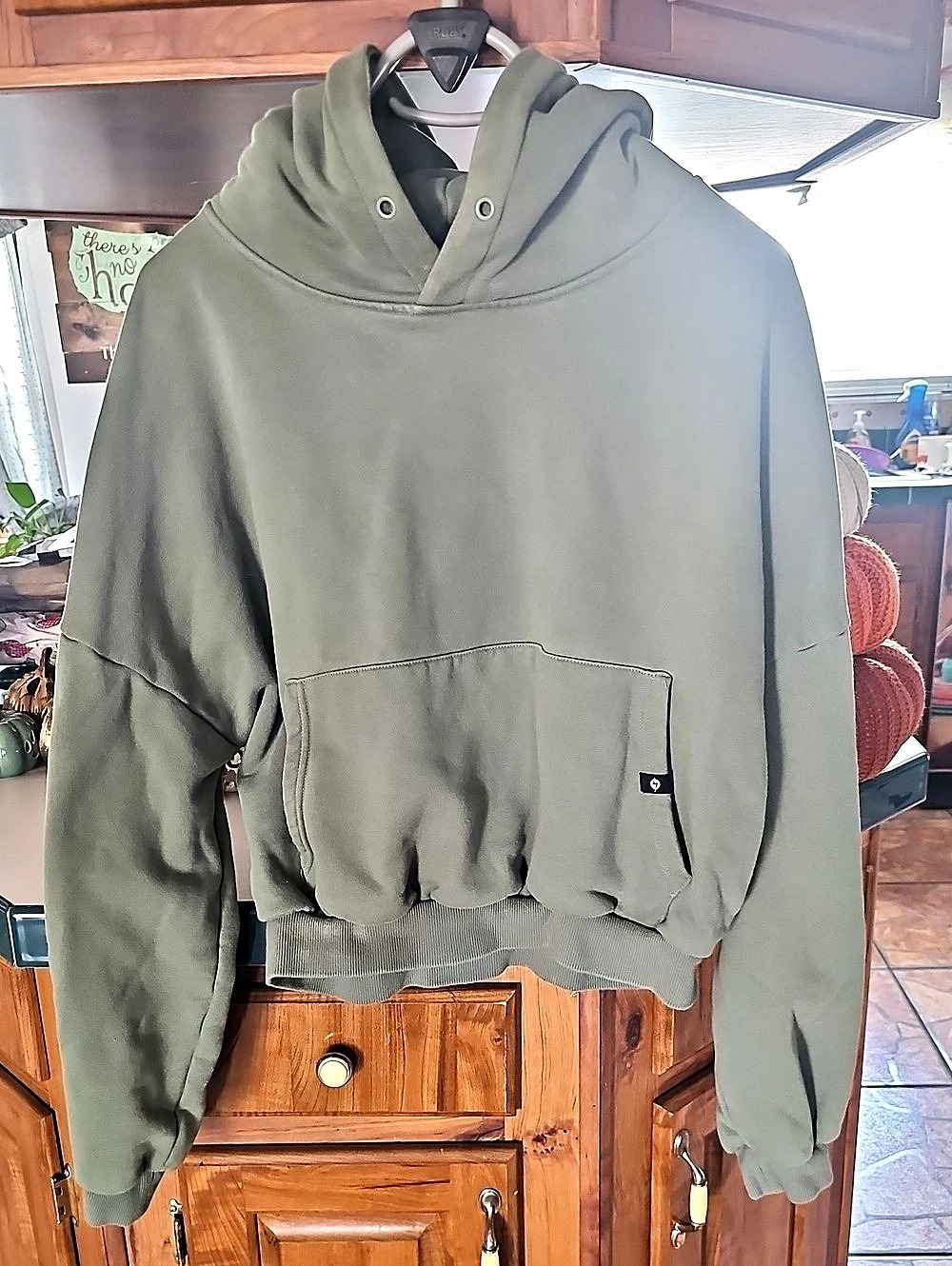 So Magical Olive Pullover Hoodie Size Small/Medium Like New
